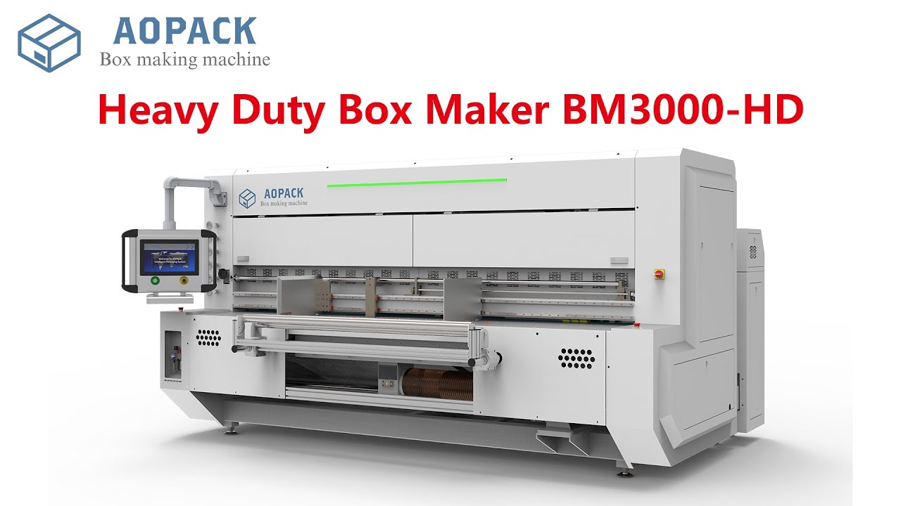 AOPACK BM3000-HD Heavy Duty Corrugated Box Maker | Box Production Capability | Packaging Innovative
