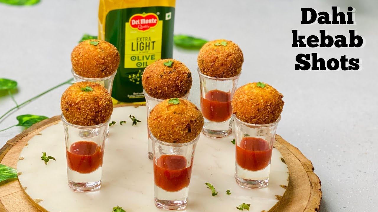 Dahi Kebab Shots | Party Starters Recipe | Festive Snacks | Flavourful Food