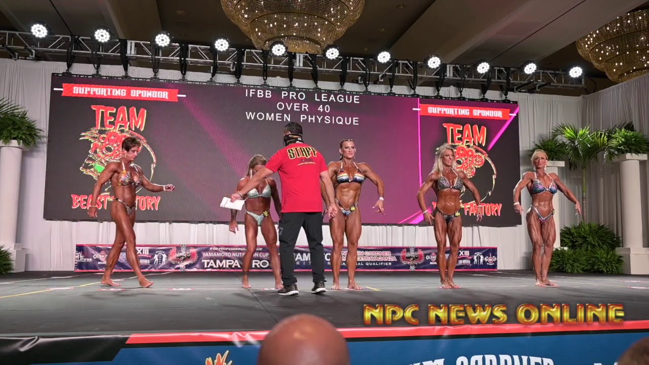 2020 IFBB Pro League Tampa Pro Masters Women's Physique Over 40 Prejudging