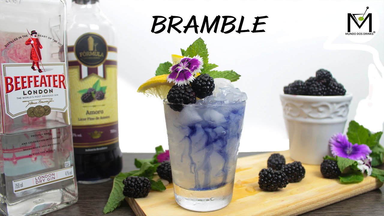 COMO FAZER O BRAMBLE - DRINK COM GIN E AMORA
