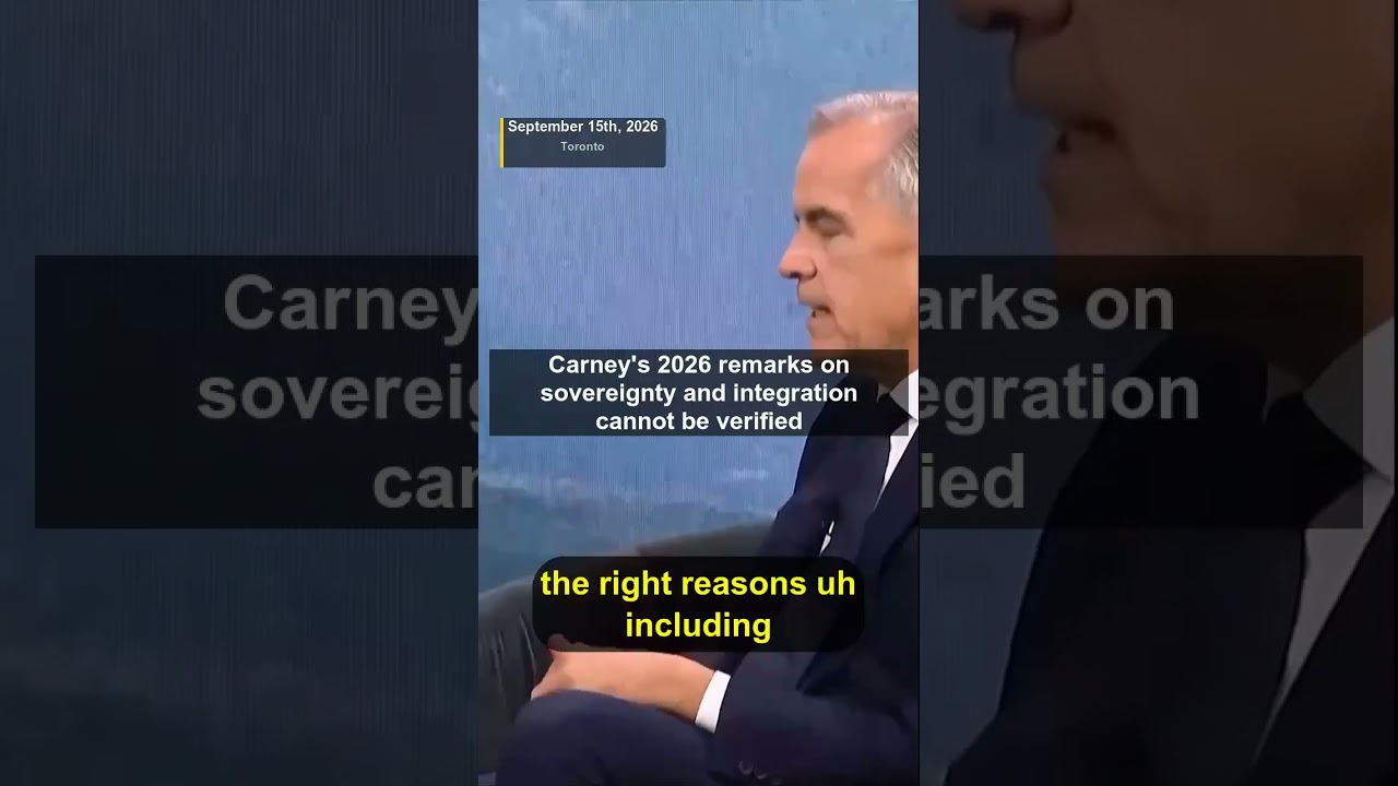 Mark Carney's 2026 Sovereignty Speech Cannot Be Verified And Trade Diversification Predates It