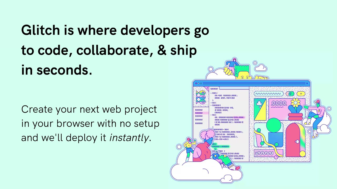 You&rsquo;re going to build a web app in less than a minute on Glitch.com, for free