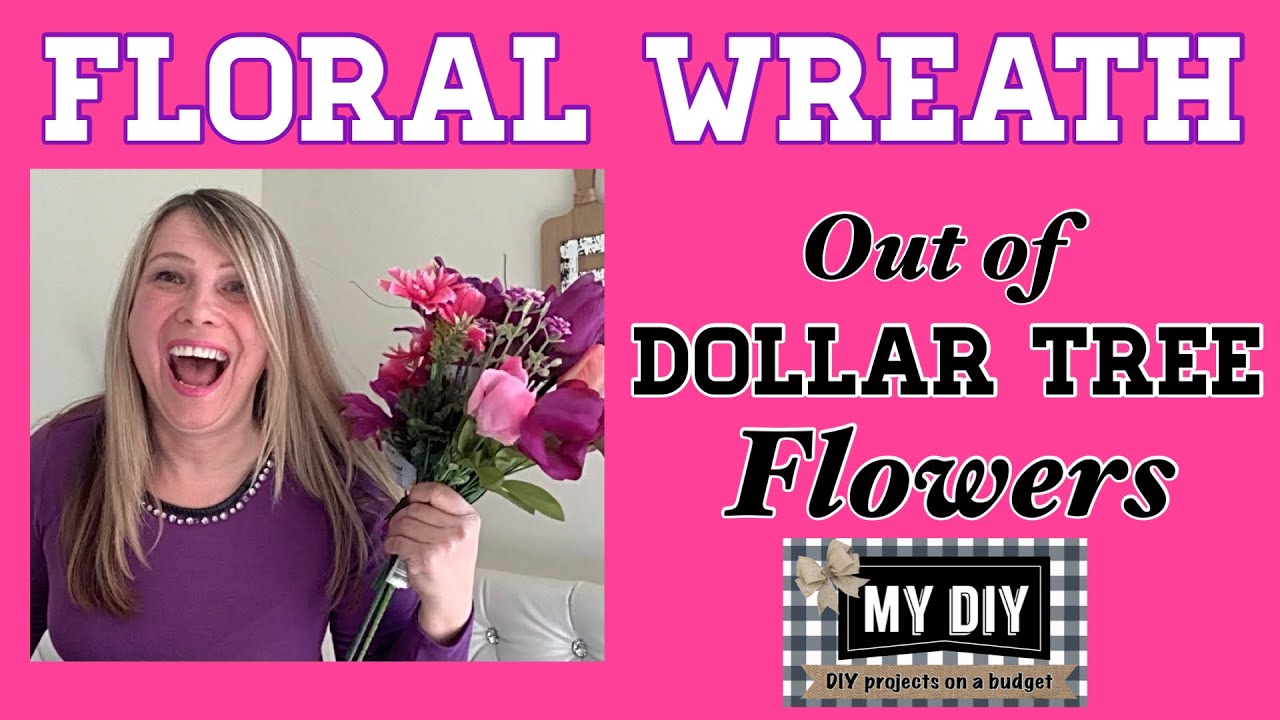 Dollar Tree DIY Floral Wreath | Mother's Day Wreath Gift | EASY STEP BY STEP TUTORIAL!