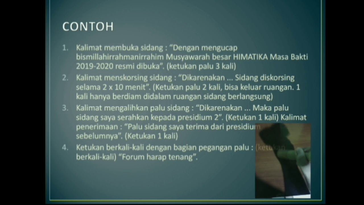 Teknik persidangan