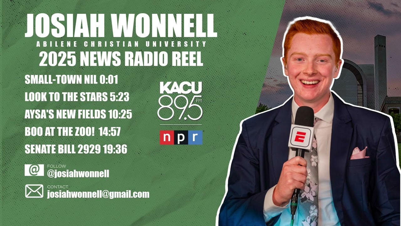 2025 News Radio Reel - Josiah Wonnell