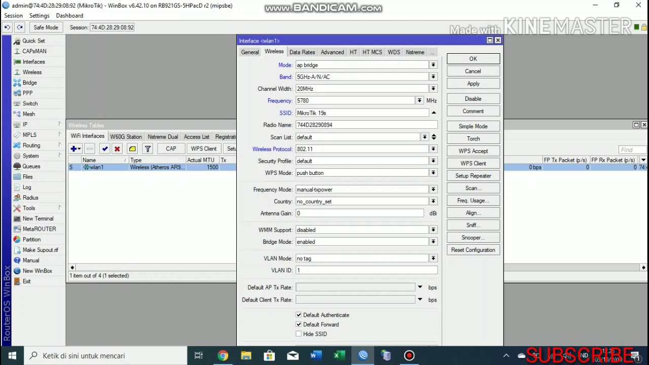RB921 mANTBox 19s setting mikrotik sektoral 5.8g