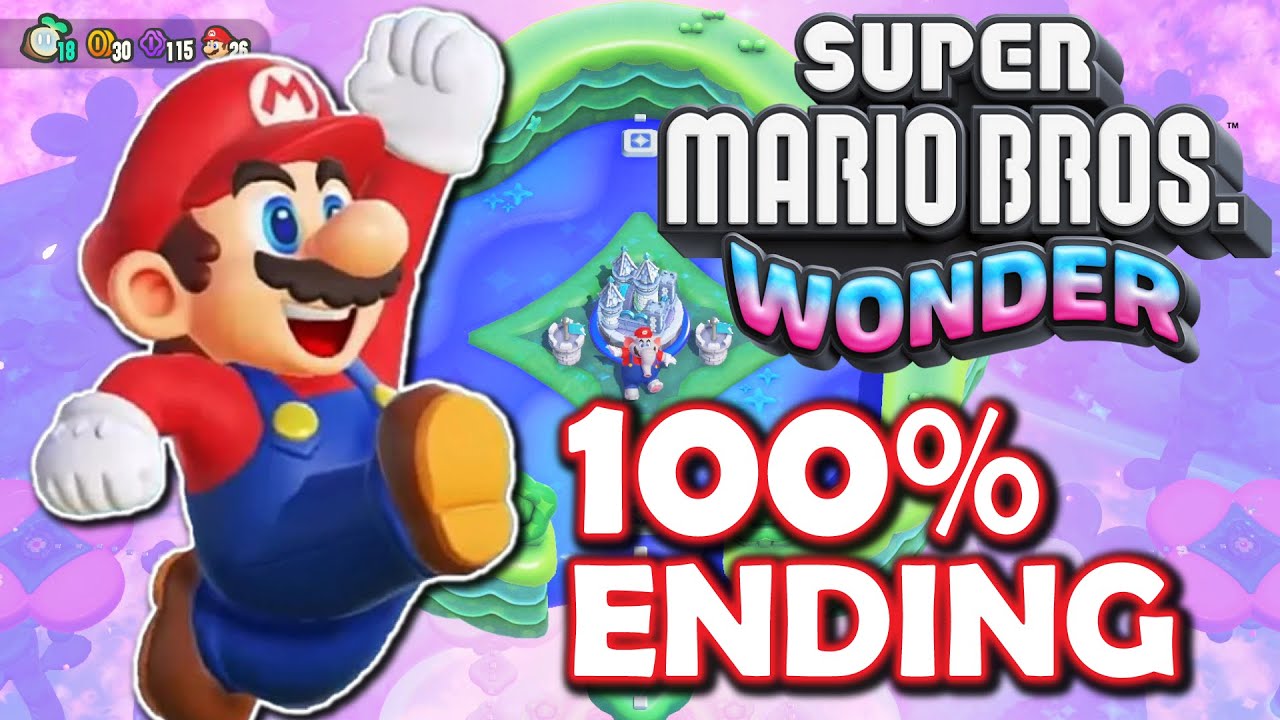 Super Mario Bros Wonder: Secret World + 100% ENDING!! [Special World Full Playthrough!]