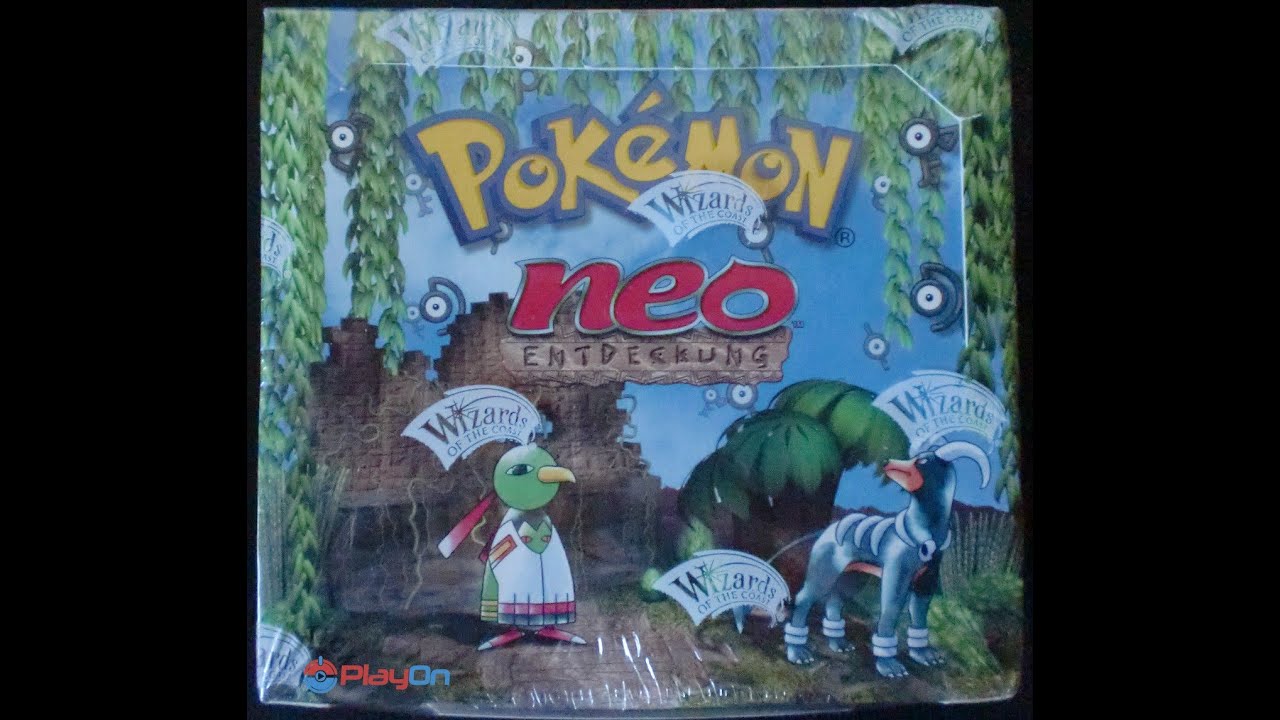 Unboxing! Neo Entdeckung Pok&eacute;mon Booster Display 1. Edition Deutsch - Teil 1 von 2