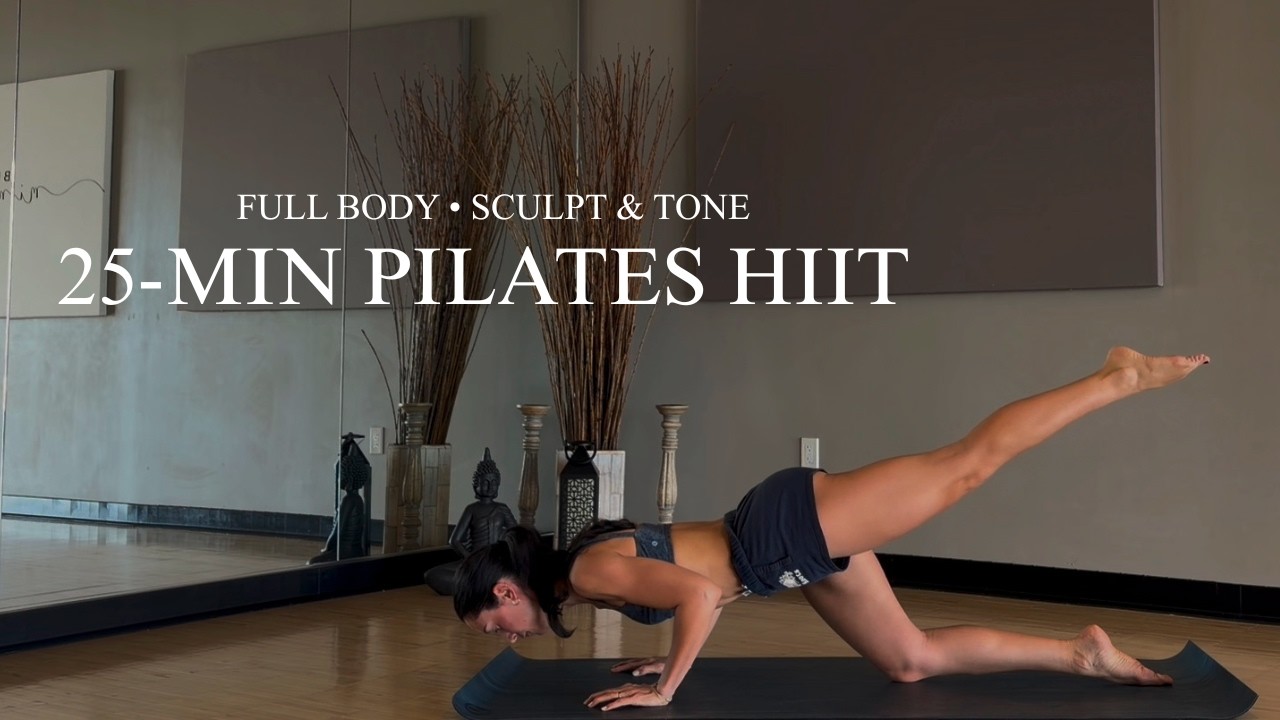 25-Min Pilates HIIT | Full Body Tone | No Equipment