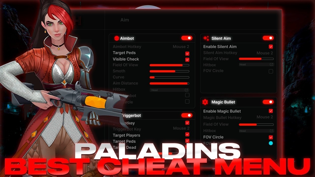 Cheat Mod Menu - For Paladins | Hack For Paladins | Aim, Esp & Many | FREE 100%