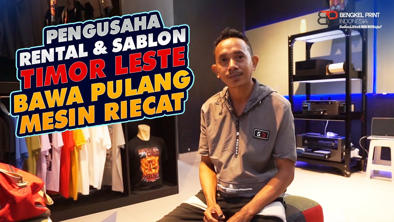 Customer Timor Leste Terbang ke Store Bengkel Print Surabaya
