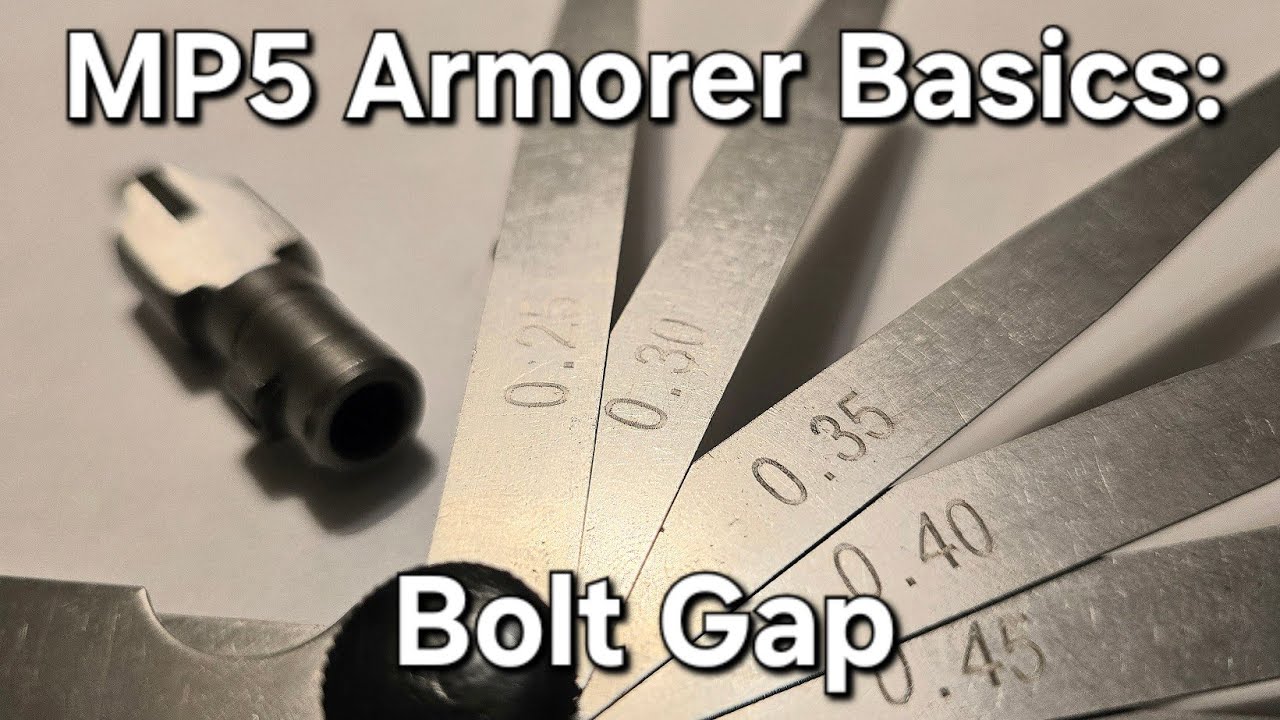 MP5 Armorer Basics: Bolt gap measurement.