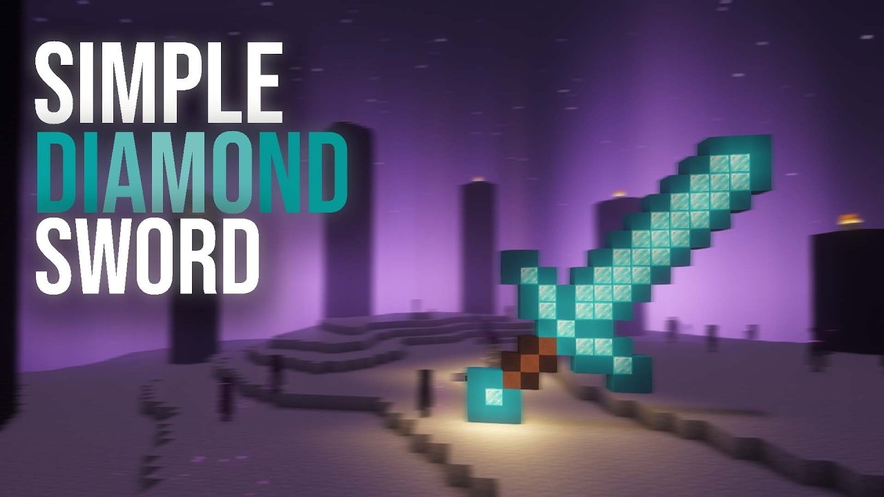 How to Build a Giant Sword Statue in Minecraft