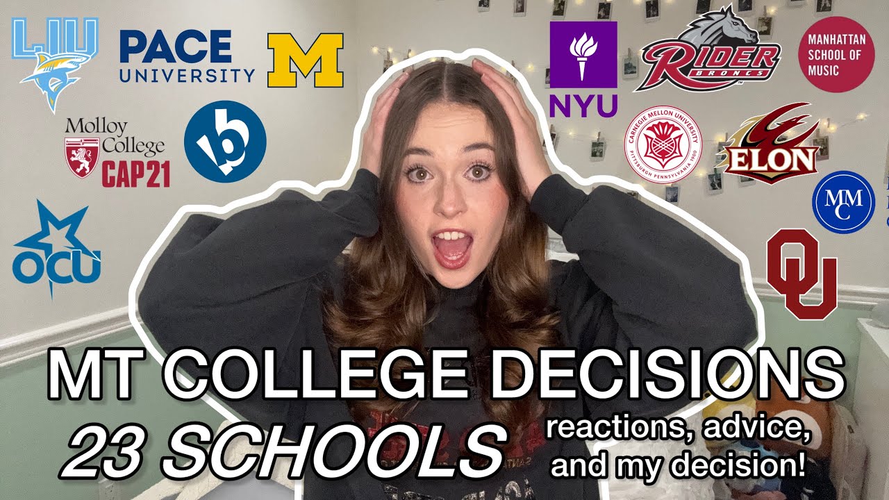 COLLEGE DECISION REACTIONS 2025: musical theatre BFA edition! (23 schools + where i'm going) 🎭🌟