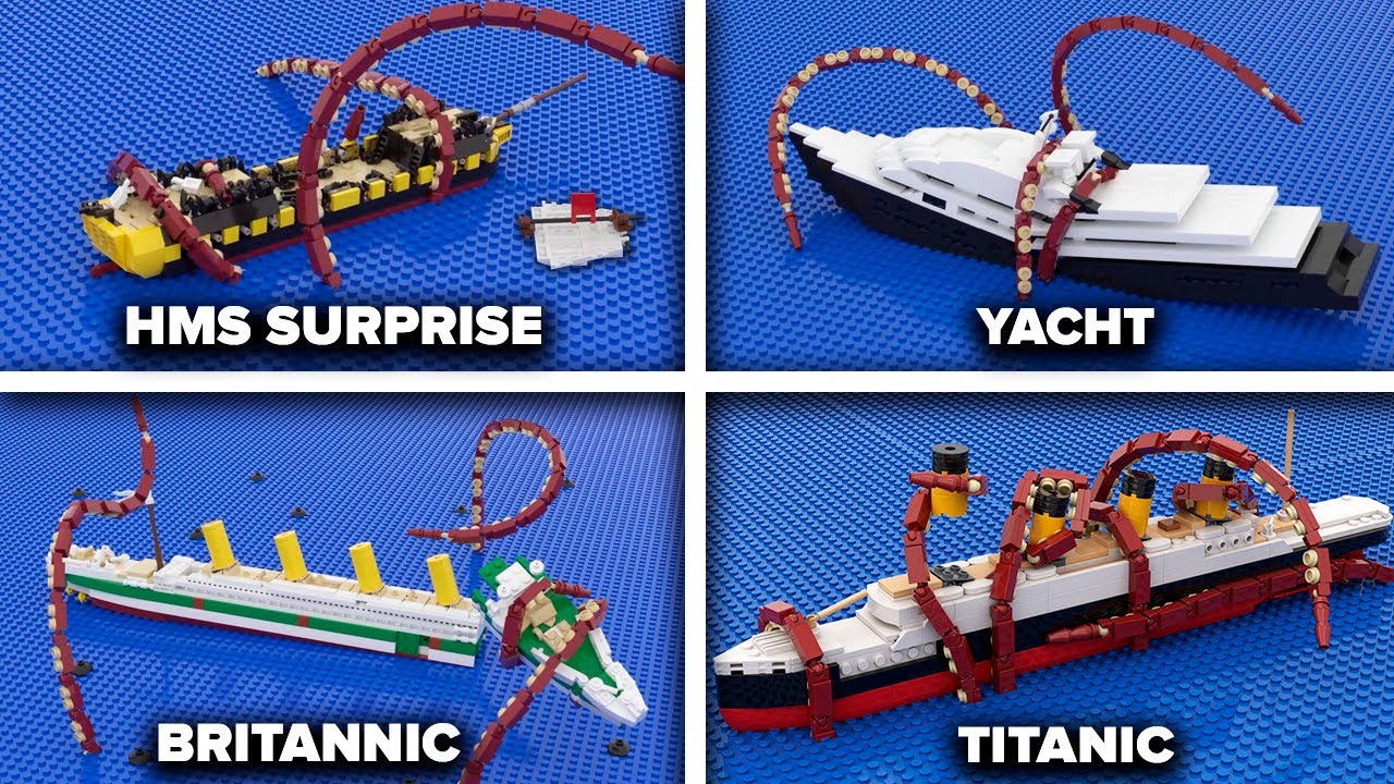 LEGO Ships VS Kraken | Animation