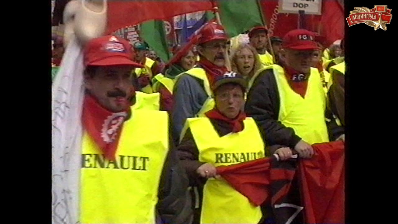 Staking in de Renault-fabriek in België. 1997.