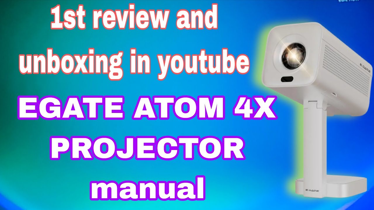 EGATE atom 4x manual projector#best 