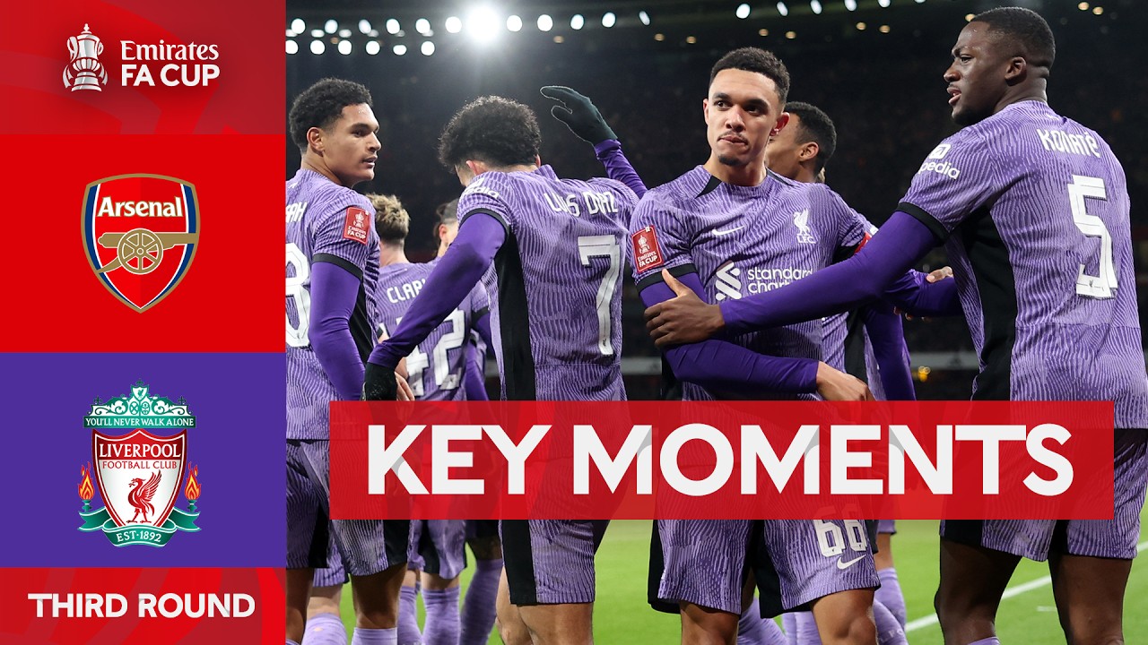 Arsenal v Liverpool | Key Moments | Third Round | Emirates FA Cup 2023-24