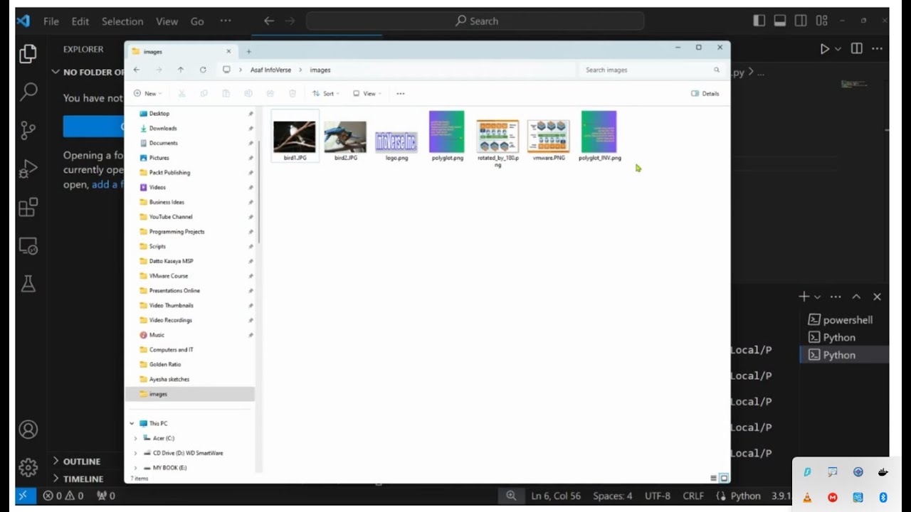 OpenCV Basic Commands Tutorial Using Visual Studio Code
