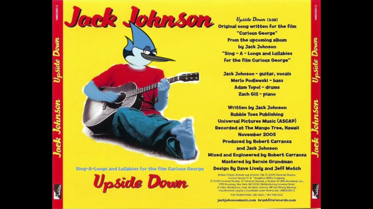 Jack Johnson - Upside Down (AI Mordecai Cover)