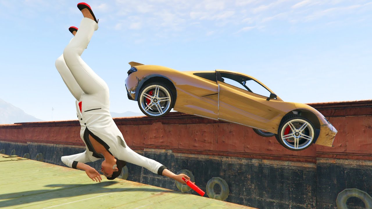 CORRE O TE ATROPELLO!! ME RESBALO!! - GTA V ONLINE