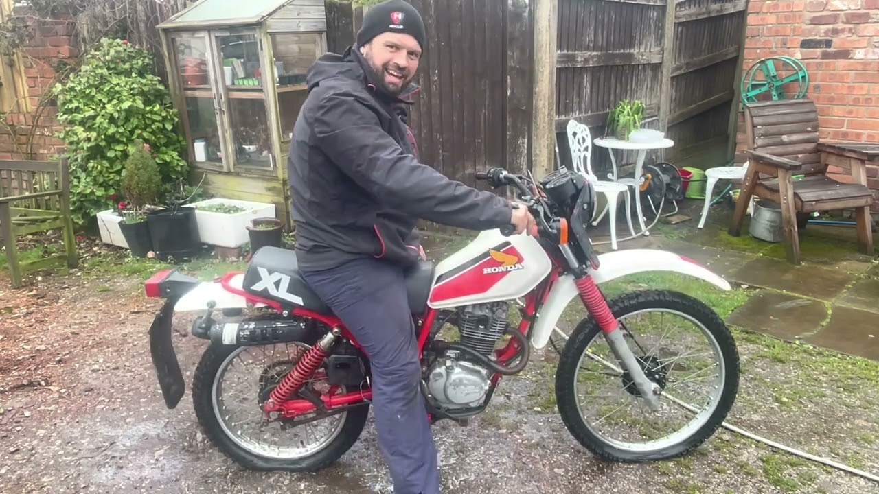 Honda XL185 Classic Motorcycle first start in 30 years