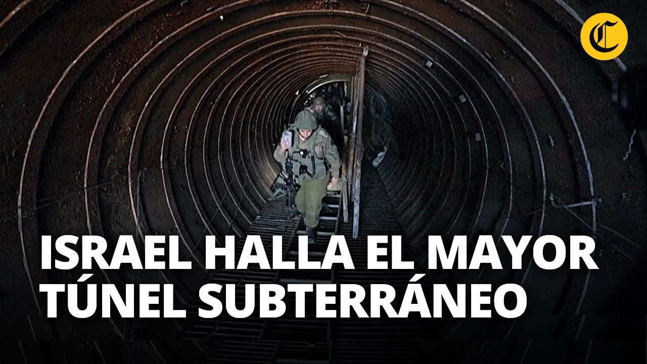 Así es el MAYOR TÚNEL SUBTERRÁNEO que ISRAEL descubrió en la zona de combates en GAZA | El Comercio
