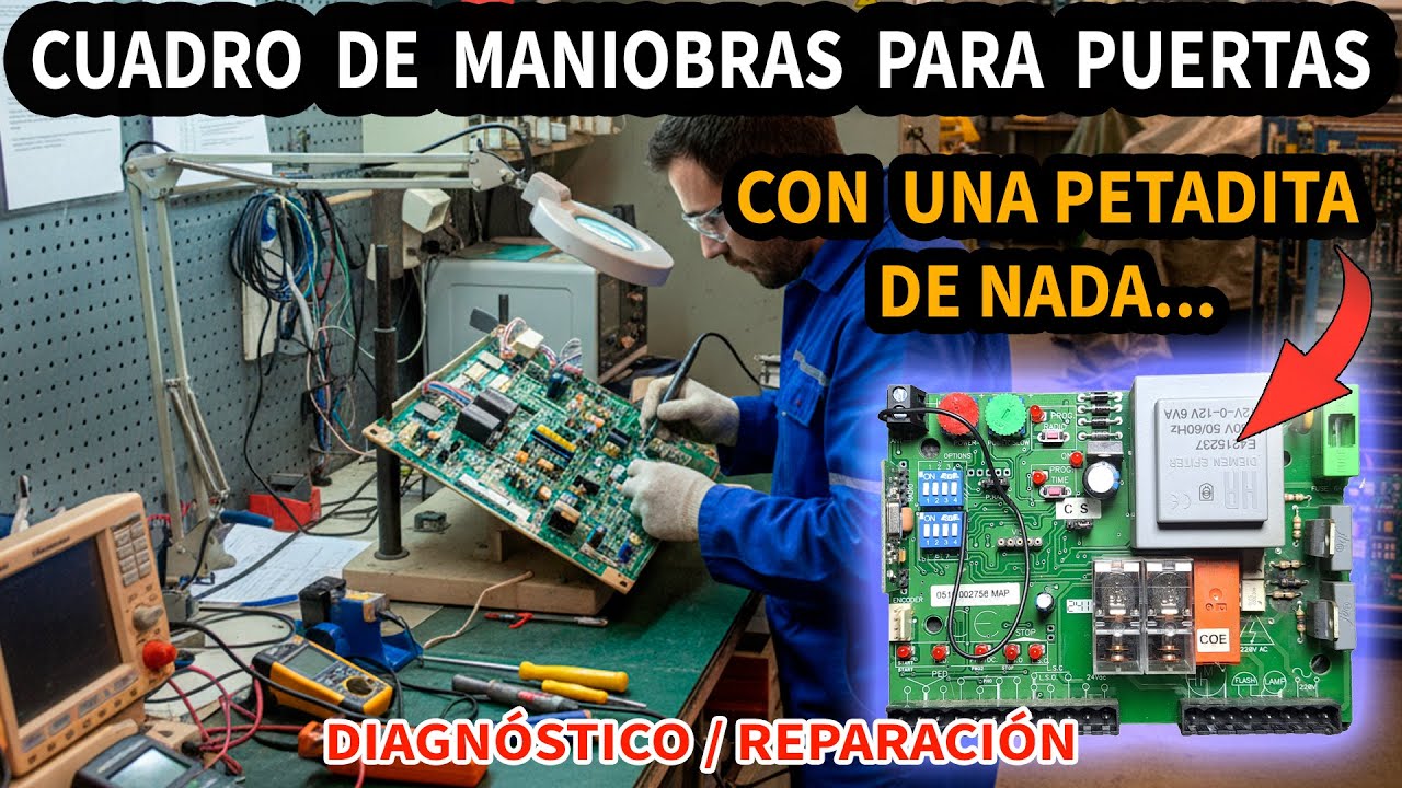 Cuadro de maniobras para puertas con una quemadita de nada... | Diagnóstico y reparación