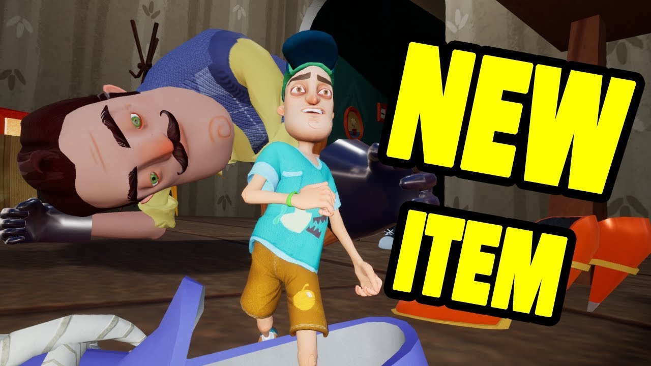 Hello Neighbor Act 1 NEW ITEM!! - BECOMING VERY TINY MOD