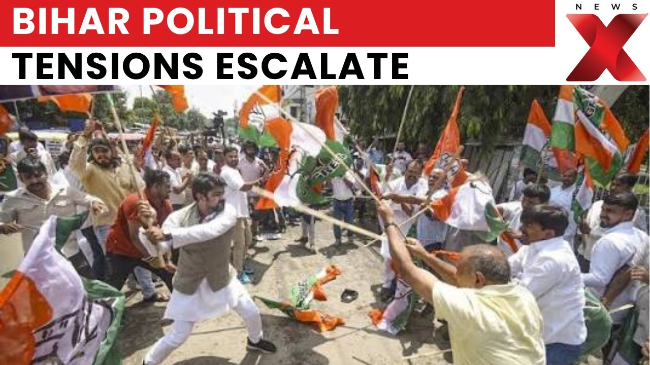 Patna Violence: BJP-Congress Workers Clash During Protest, Stone Pelting Reported | NewsX