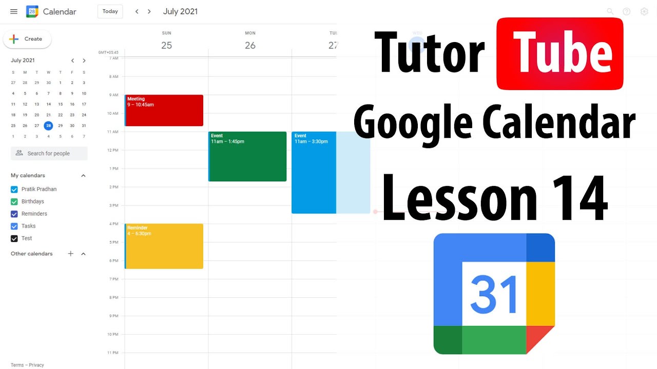 Google Calendar Tutorial - Lesson 14 - Email Guests in your Event