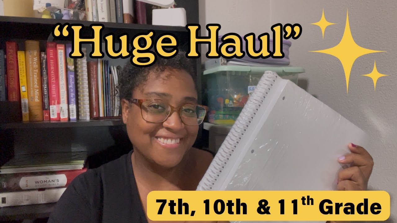 MASSIVE HOMESCHOOL HAUL! WHAT WE ARE USING THIS YEAR: THRIFTBOOKS, AMAZON, SONLIGHT & CHRISTIANBOOKS