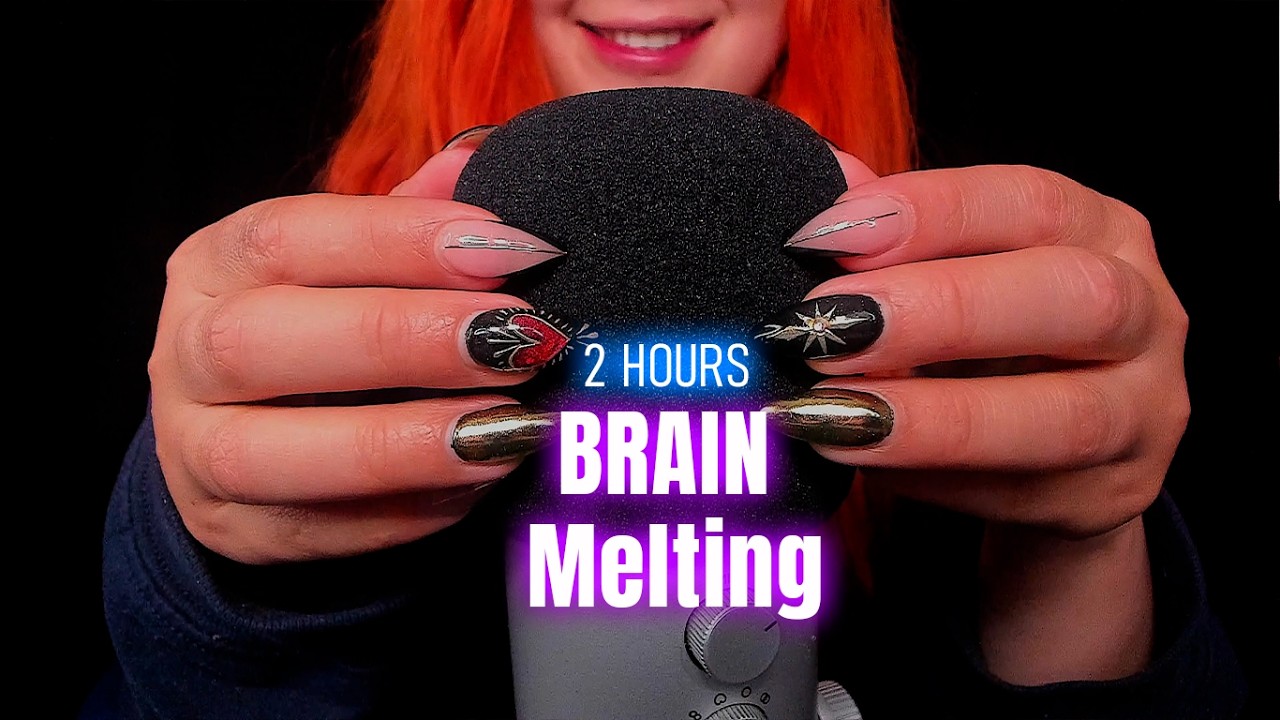 ASMR Brain Melting Mic Scratching 2 HOURS