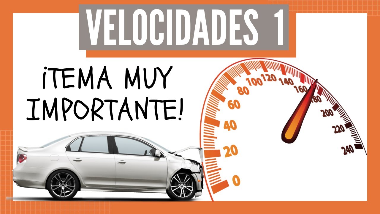 🚀 VELOCIDADES 1🚀 INTRODUCCIÓN VELOCIDADES TEÓRICA PERMISO B 🎯 EXAMEN DGT 2026