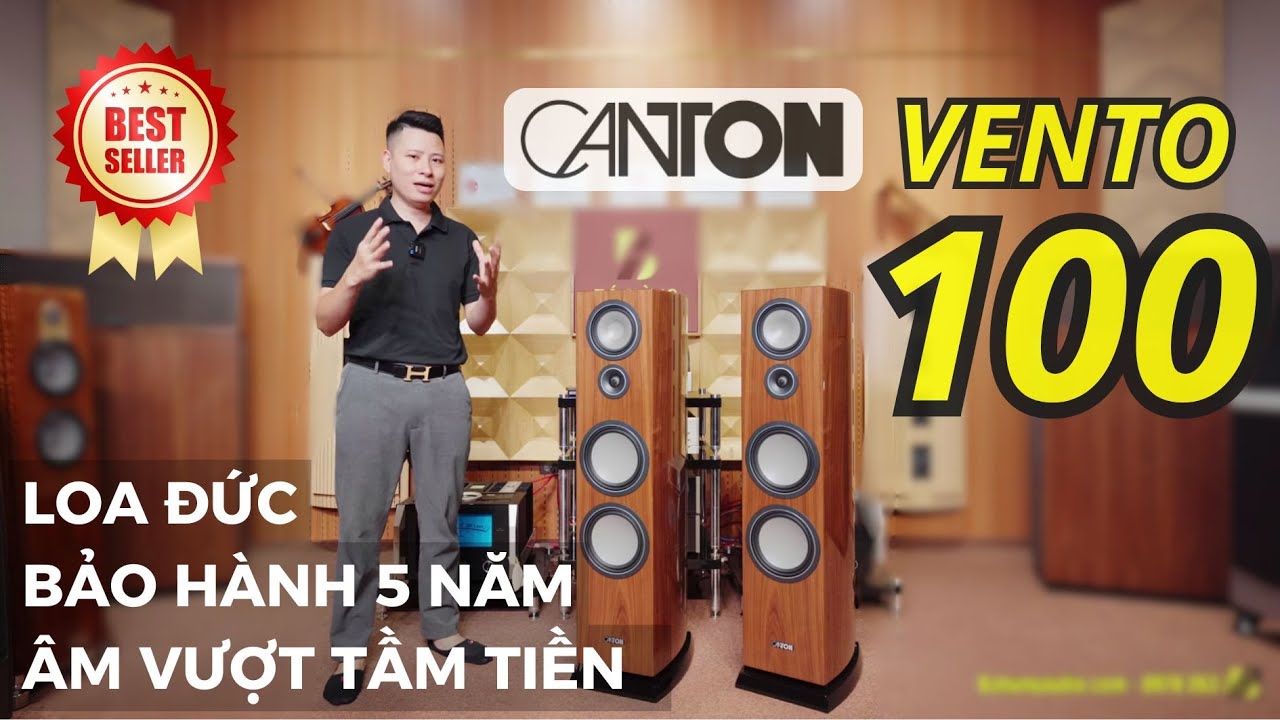 LOA ĐỨC - CHẤT ÂM VƯỢT TẦM TIỀN - BẢO HÀNH 5 NĂM | Canton Vento 100 - Canton Germany