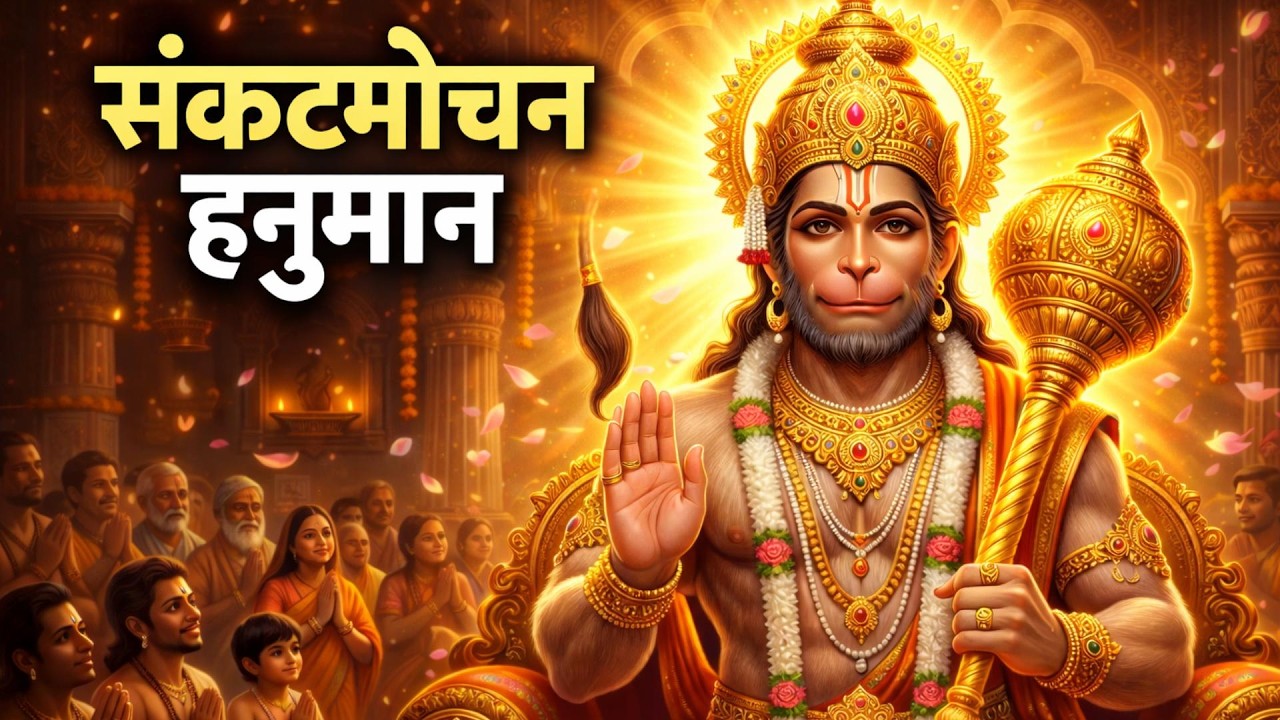 Powerful Sankat Mochan Hanuman Ashtak 🙏 Remove Fear & Obstacles  Hanuman Protection Stotra