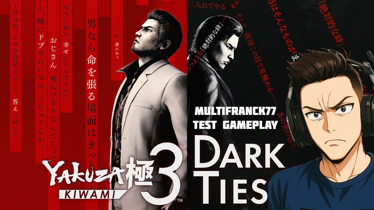 YAKUZA KIWANI 3 & DARK TIES TEST GAMEPLAY XBOX SERIE S/X.🎮🐉😎
