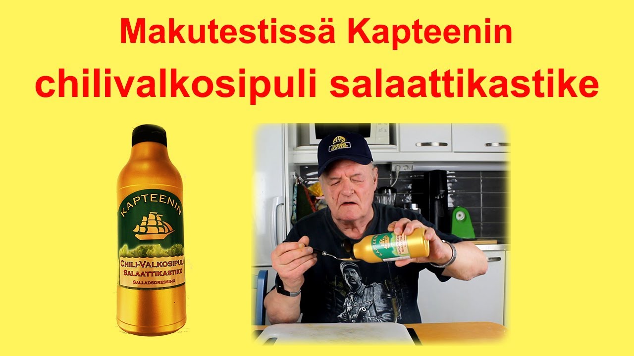 Makutestiss&auml; Kapteenin chilivalkosipuli salaattikastike