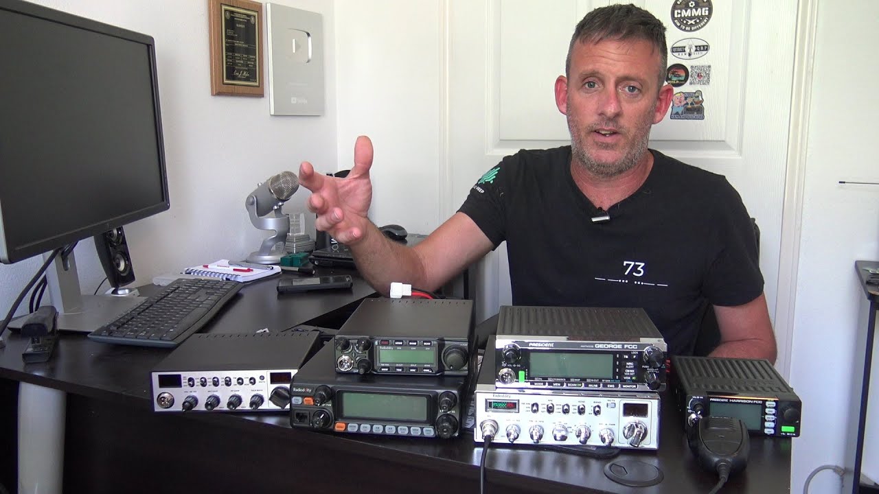 6 RADIOS 1 VIDEO,  President And Radioddity CB/HAM Radios, 10/11/12 Meter Transceivers