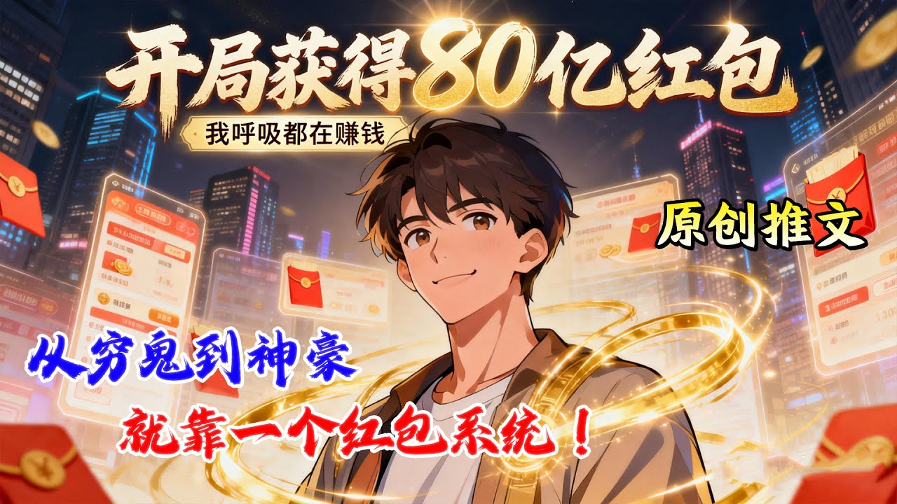 🔥连载【都市高武】《开局获得80亿红包，我呼吸都在赚钱》本想低调躺平暴富，却被各路牛马踩脸？红包系统教你做人！
