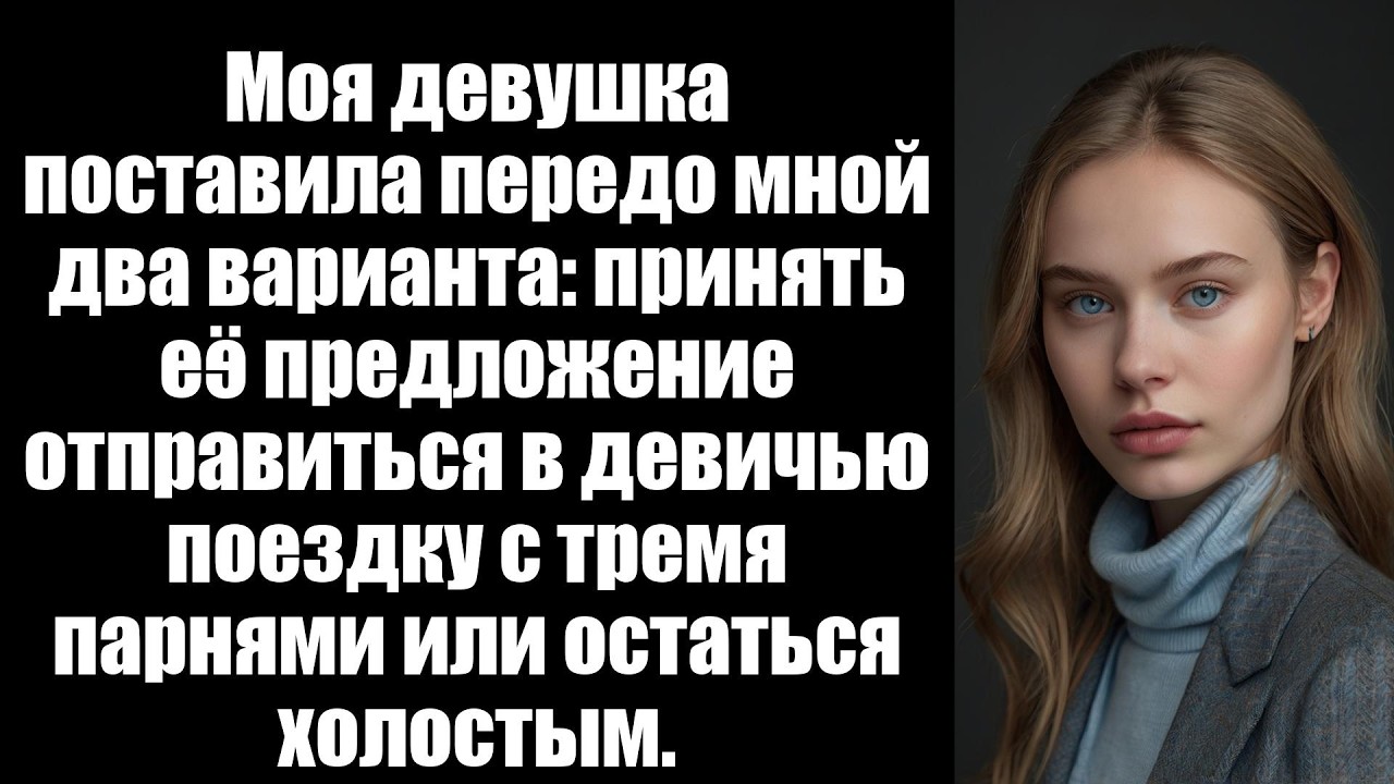 Моя девушка поставила передо мной два варианта: принять её предложение отправиться в девичью поездку