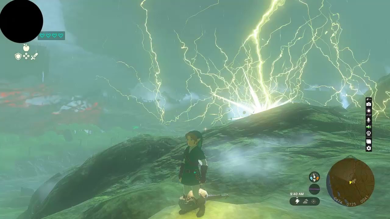 Hylian shield thunderstorm no reaction proof