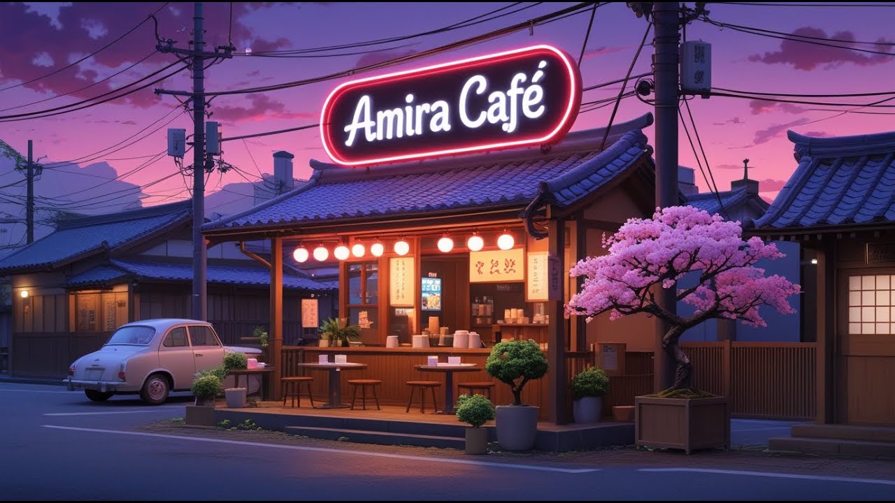 Rainy Night Lofi Playlist ☕ 80s 90s Aesthetic Chillhop from Cozy Japanese Coffee Shop