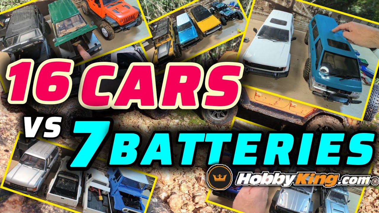 Size Matters? RC Battery Mega Test: 7 Batteries vs 16 RC Rigs! 