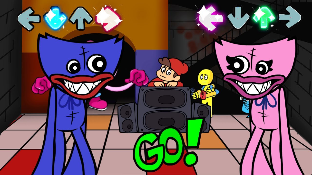 Friday Night Funkin' -  Huggy Wuggy vs Kissy Missy (GameToons) [Poppy Playtime x FNF]