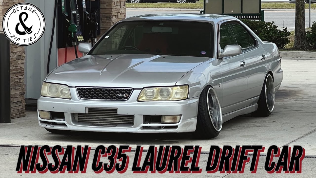 C35 LAUREL DRIFT CAR GETS CUSTOM FRONT ANGLE!