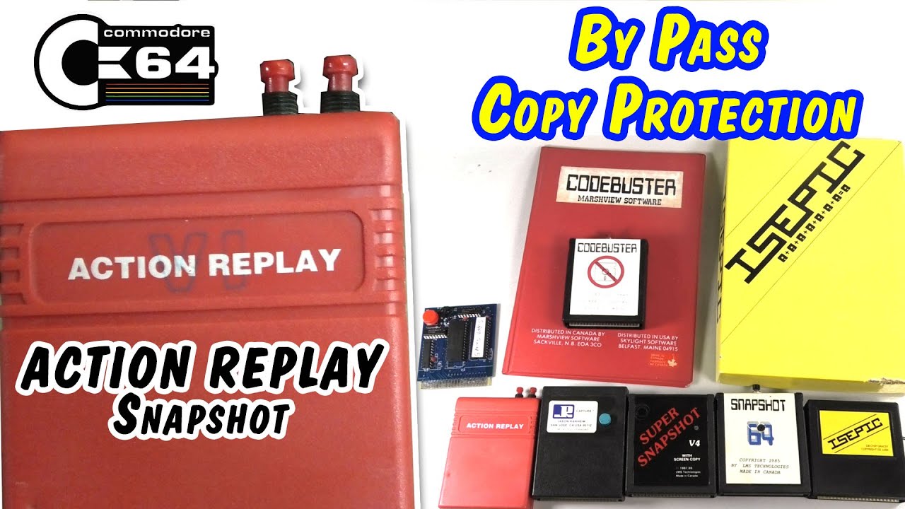BY PASS Commodore 64 Copy Protection with a memory Snapshot - ACTION REPLAY