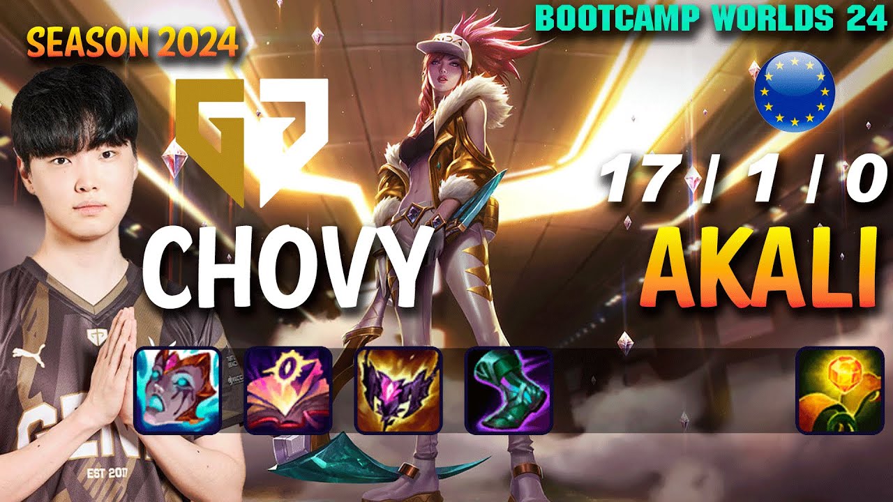 GEN Chovy AKALI vs YASUO Mid - Patch 14.19 EUW Ranked WORLDS 2024 Bootcamp | lolrec