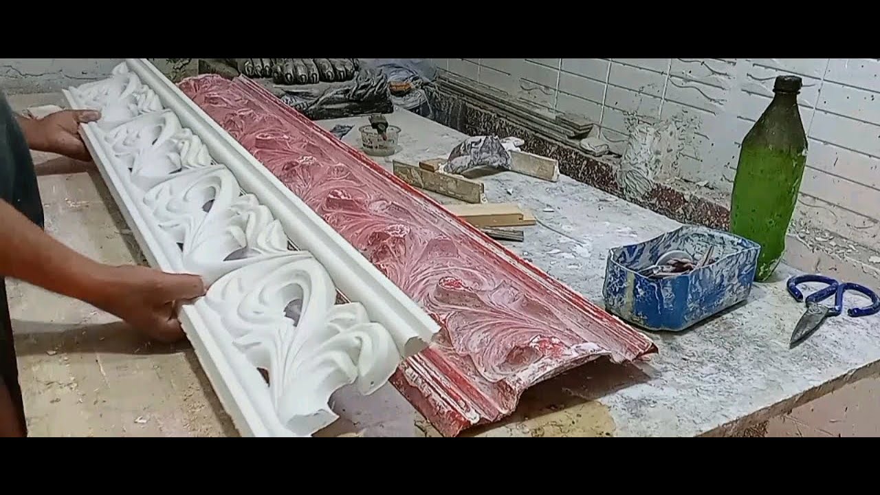 كرانيش الجبس المفرغة .. النتيجة  .. Gypsum cornices with holes. Results
