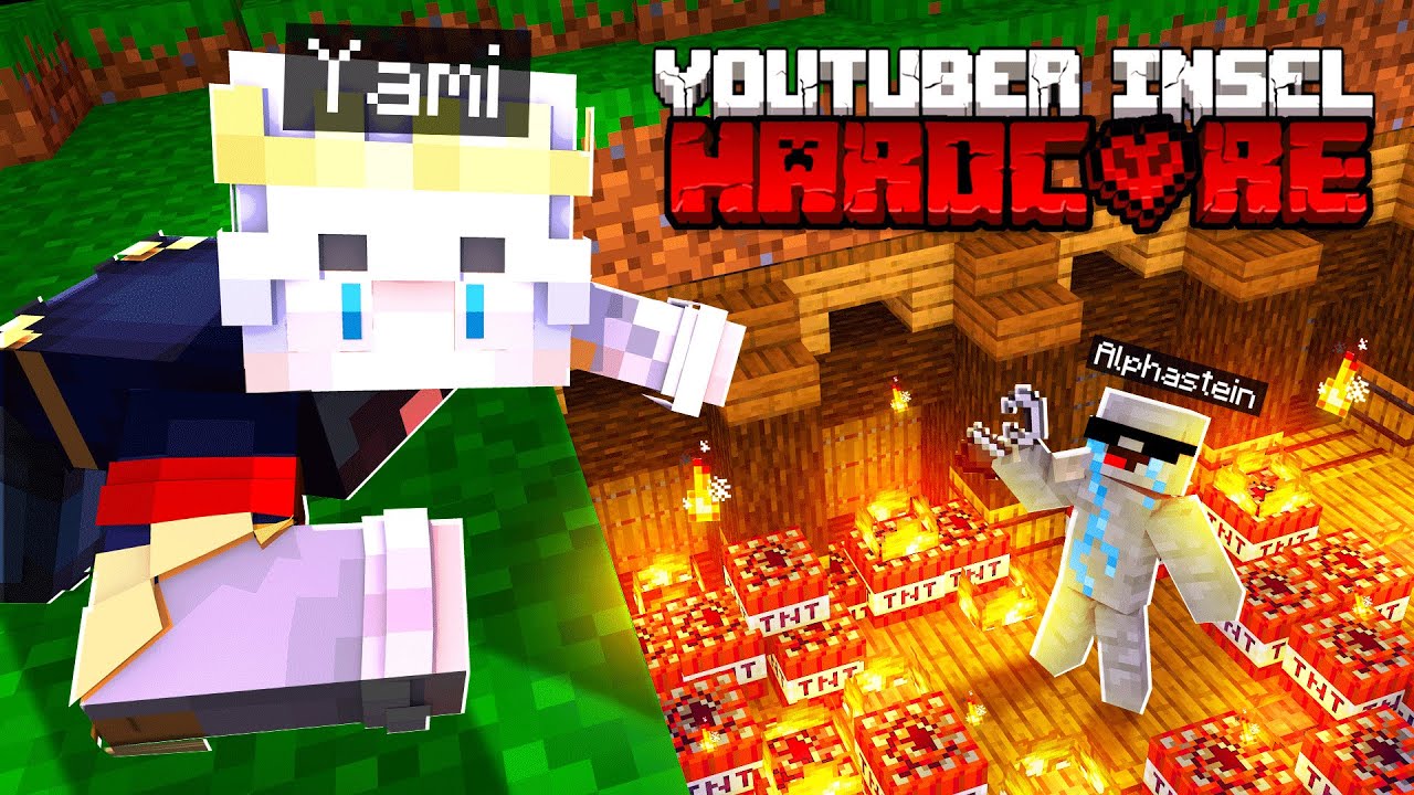 ALPHASTEIN WEINT und KLAUT MEINE BASE  auf YOUTUBER INSEL HARDCORE!